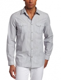 Calvin Klein Sportswear Men's Long Sleeve Space Dye Woven Shirt Calvin Klein Sportswear Men's Long Sleeve Space Dye Woven Shirt