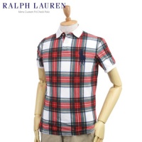 Polo Ralph Lauren Mens Custom-fit Big Pony Polo Shirt, Red Plaid Polo Ralph Lauren Mens Custom-fit Big Pony Polo Shirt, Red Plaid