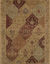 Area Rug 5x7 Rectangle Traditional Burgundy Color - Momeni Belmont Rug from RugPal