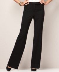Classic trousers in basic black are a must-have from Charter Club. Pair these pants with anything from printed blouses to structured blazers! Classic trousers in basic black are a must-have from Charter Club. Pair these pants with anything from printed blouses to structured blazers!