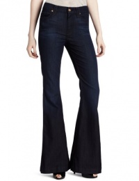 7 For All Mankind Women's Highwaist Flare Jean in Deep Creek Blue 7 For All Mankind Women's Highwaist Flare Jean in Deep Creek Blue