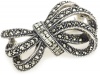 Judith Jack Bejeweled Brooches Marcasite Crystal Bow Brooch