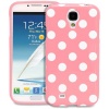 Fosmon DURA Series SLIM-Fit Case Protective Skin Cover for Samsung Galaxy S IV S4 SIV / I9500 - Polka Dots (Baby Pink)