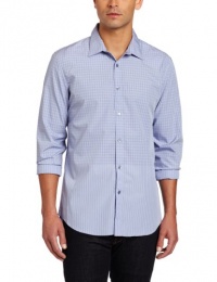 Calvin Klein Sportswear Men's Slim Long Sleeve Engineered Plaid Woven Calvin Klein Sportswear Men's Slim Long Sleeve Engineered Plaid Woven