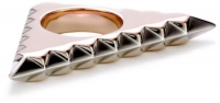 House of Harlow 1960 Rose Gold-Plated Triquetra Ring, Size 7 House of Harlow 1960 Rose Gold-Plated Triquetra Ring, Size 7