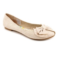 Rocket Dog Mattie Womens Size 6.5 Beige Fabric Flats Shoes New/Display