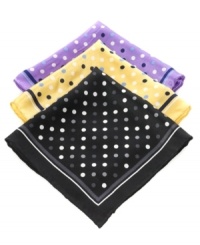 Always a classic. Get a timeless polished look with a pocket square from Club Room. Always a classic. Get a timeless polished look with a pocket square from Club Room.