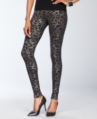 Purr-fectly chic is what you'll be when you wear INC's sexy animal-print metallic leggings! Purr-fectly chic is what you'll be when you wear INC's sexy animal-print metallic leggings!