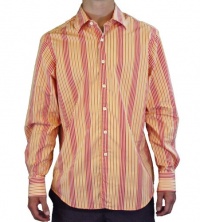 Tommy Bahama Men's Kingston Stripe Long Sleeve Shirt Orange TI3323-4523 Tommy Bahama Men's Kingston Stripe Long Sleeve Shirt Orange TI3323-4523