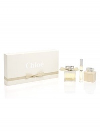 Chloé's newly unveiled signature scent captures the creative, confident individuality of the Chloé woman. A fresh and feminine fragrance with an utterly innate sense of chic. Set includes 2.5 oz. Eau de Parfum Spray, 3.4 oz. Body Lotion, and 0.2 oz. Rollerball. Chloé's newly unveiled signature scent captures the creative, confident individuality of the Chloé woman. A fresh and feminine fragrance with an utterly innate sense of chic. Set includes 2.5 oz. Eau de Parfum Spray, 3.4 oz. Body Lotion, and 0.2 oz. Rollerball.