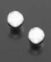 Enjoy the classic luxury of Lauren Ralph Lauren with these pretty silvertone ball earrings (8 mm).