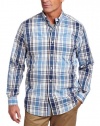 Nautica Men's South Herringbone Plaid Woven