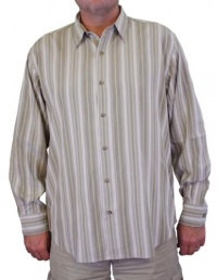 Tommy Bahama 'Straight Away Stripe' Long Sleeve Shirt Sand Rock TB33797-209 Tommy Bahama 'Straight Away Stripe' Long Sleeve Shirt Sand Rock TB33797-209
