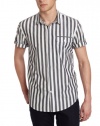 Calvin Klein Jeans Men's Flight Stripe Short Sleeve Woven