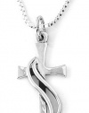 Bob Siemon Sterling Silver Wrapped Cross Pendant Necklace, 18