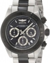 Invicta Men's 6934 Speedway Collection Chronograph Black and Silver Stainless Steel Watch