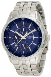 Armitron Men's 204701BLSV Silver-Tone Stainless-Steel Blue Multi-Function Dial Dress Bracelet Watch Armitron Men's 204701BLSV Silver-Tone Stainless-Steel Blue Multi-Function Dial Dress Bracelet Watch