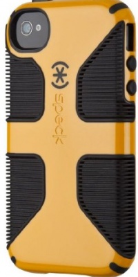 Speck Products CandyShell Grip Case for iPhone 4/4S - 1 Pack - Carrying Case - Retail Packaging - Butternut Squash/Black Speck Products CandyShell Grip Case for iPhone 4/4S - 1 Pack - Carrying Case - Retail Packaging - Butternut Squash/Black