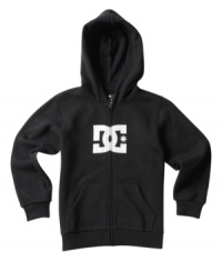 When a basic will do, nothing beats this DC full-zip hoodie. A cool classic. When a basic will do, nothing beats this DC full-zip hoodie. A cool classic.