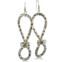 Sassy Figure Eight Alloy Metal Dangle Earrings