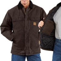 Carhartt Men's Big-Tall Artic Quilt Lined Sandstone Traditional Coat Carhartt Men's Big-Tall Artic Quilt Lined Sandstone Traditional Coat