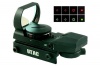 UTAC Tactical 4 Reticle Red-Green Dual-Color Open Reflex Red Dot Sight with Integral Weaver-Picatinny Rail Mount