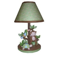 Lambs & Ivy Papagayo Lamp with Shade and Bulb, Green Lambs & Ivy Papagayo Lamp with Shade and Bulb, Green