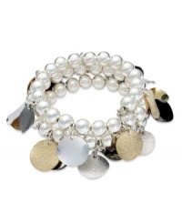 Spring ahead. Style&Co. has created a coil bracelet, crafted from gold-tone mixed metal. This stretch bracelet is designed to put a little bounce in your accessories. Approximate stretch: 2 inches. Spring ahead. Style&Co. has created a coil bracelet, crafted from gold-tone mixed metal. This stretch bracelet is designed to put a little bounce in your accessories. Approximate stretch: 2 inches.