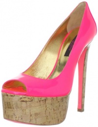 Ruthie Davis Women's Candy Peep-Toe Pump,Coral/Hot Pink,39 EU / 9 2A(N) US Ruthie Davis Women's Candy Peep-Toe Pump,Coral/Hot Pink,39 EU / 9 2A(N) US
