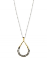 Intricate style from Judith Jack. This gorgeous pendant features a golden teardrop decorated in glittering marcasite (3/4 ct. t.w.). Set in sterling silver. Approximate length: 16 inches. Approximate drop: 1-1/5 inches. Intricate style from Judith Jack. This gorgeous pendant features a golden teardrop decorated in glittering marcasite (3/4 ct. t.w.). Set in sterling silver. Approximate length: 16 inches. Approximate drop: 1-1/5 inches.