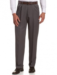 Haggar Men's Mynx Gabardine Hidden Expandable Waist Pleat Front Dress Pant Haggar Men's Mynx Gabardine Hidden Expandable Waist Pleat Front Dress Pant