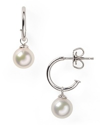 Majorica 8MM White Pearl Drop Earrings Majorica 8MM White Pearl Drop Earrings