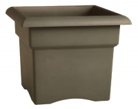 Fiskars 57718 18-Inch Veranda Square Planter Box, Color Cement Fiskars 57718 18-Inch Veranda Square Planter Box, Color Cement