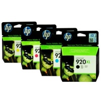 HP 920XL Four Pack Black & Colors Ink Cartridge Set -Black/Yellow/Cyan/Magenta HP 920XL Four Pack Black & Colors Ink Cartridge Set -Black/Yellow/Cyan/Magenta