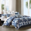 Echo Bansuri Textured Duvet Cover, Blue, King