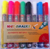 Wet Erase 8 Classic Colors Liquid Chalk Markers Ink Neon Fluorescent Erasable Markers Wet Erase 8 Classic Colors Liquid Chalk Markers Ink Neon Fluorescent Erasable Markers