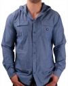 DC Shoes Crawford Men's Long Sleeve Hooded Button Up Shirt