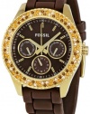 Fossil Women's ES2897 Stella Brown Dial Watch