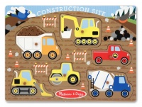 Melissa & Doug Construction Site Peg Puzzle