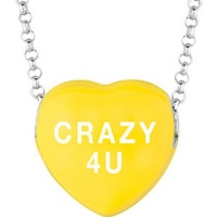 Sterling Silver Purple Color Sweethearts Candy Heart Necklace - Crazy 4 U Size: 16 Sterling Silver Purple Color Sweethearts Candy Heart Necklace - Crazy 4 U Size: 16
