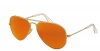 Ray Ban RB3025 Large Aviator Sunglasses - 112/69 Gold (Orange Mirror Lens) - 58mm