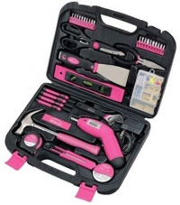 Apollo Precision Tools DT0773N1 135-Piece Household Pink Tool Kit Apollo Precision Tools DT0773N1 135-Piece Household Pink Tool Kit