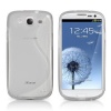 JKase Slim-Fit Streamline Ultra Durable TPU Case for Samsung Galaxy S III - Retail Packaging - Clear