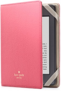 kate spade new york Pebbled Leather Kindle Case Cover, Pink (fits Kindle, Paperwhite, and Touch)