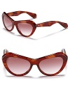 Add a little touch of old Hollywood style with these thick cat eye sunglasses from Miu Miu.