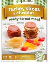 GoPicnic Turkey Slices & Cheddar, 6-Ounce (Pack of 6)