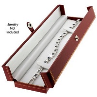 Classic Leatherette Red Double Doors Bracelet Gift Box