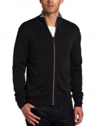 Michael Kors Men's Long Sleeve Tipped Full Zip