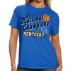 NCAA Kentucky Wildcats 2012 NCAA Men's Basketball National Champions Ladies Scripted T-Shirt - Royal Blue (Small)