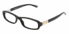 Dolce & Gabbana Eyeglasses Womens DG3093 501 Black Rectangular